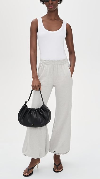 Norma Kamali Women's Boyfriend Puff Jog Sweatpants