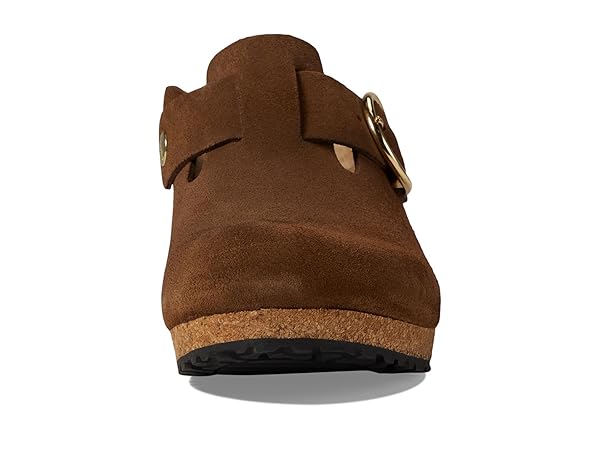 Birkenstock womens Fanny Wedge Clog - Suede
