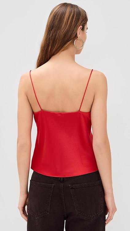 alice + olivia Women's Harmon Drapey Slip Tank