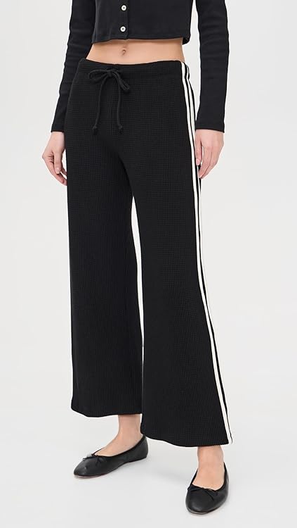 DONNI. Women's The Thermal Crop Stripe Pants