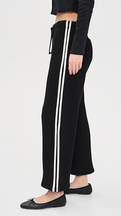 DONNI. Women's The Thermal Crop Stripe Pants