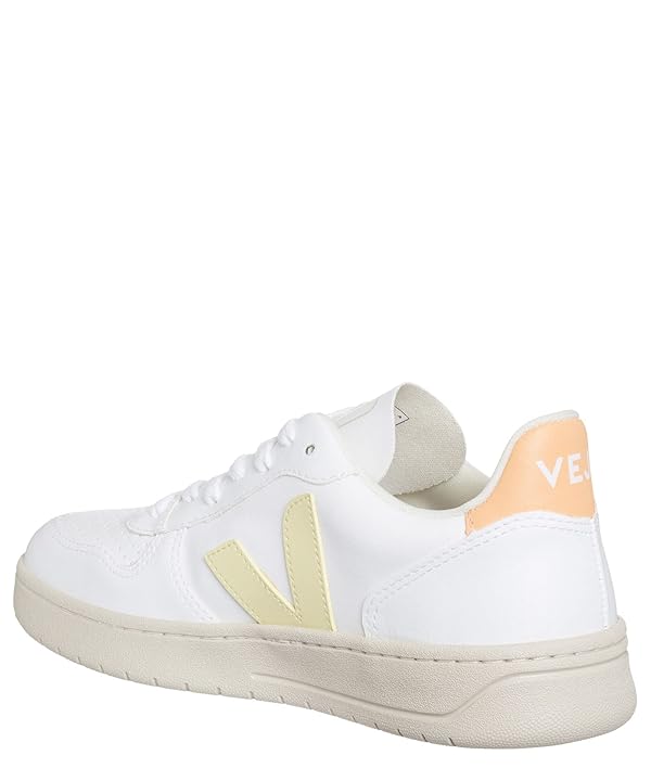 Veja Women V-10 Sneakers White - Sun - Peach 9 US