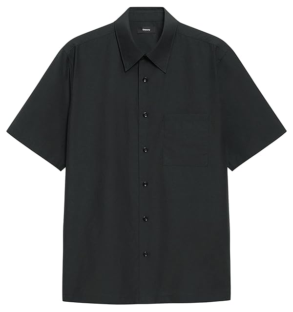 Theory Men's Noll Short Sleeve in Soft Lawn