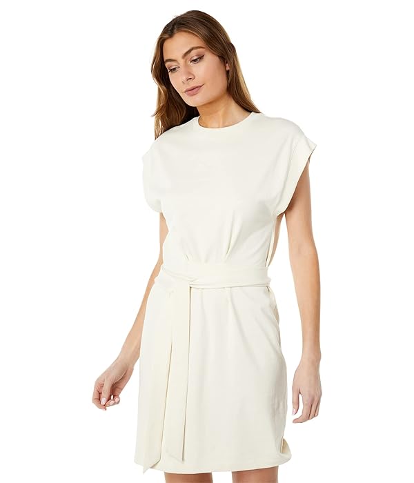 Vince Women's Short Sleeve Tie Waist Dress
