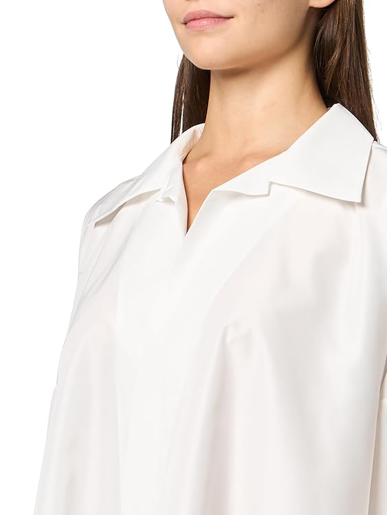 Norma Kamali Women's Super Oversized Nk Shirt Dress Above Knee Open