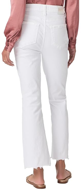 Paige Womens Claudine Raw Hem