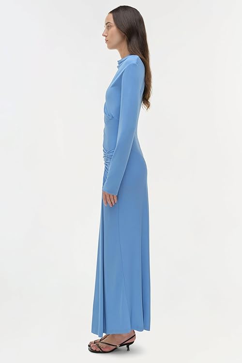 Ferrera Draped Jersey Midi Dress