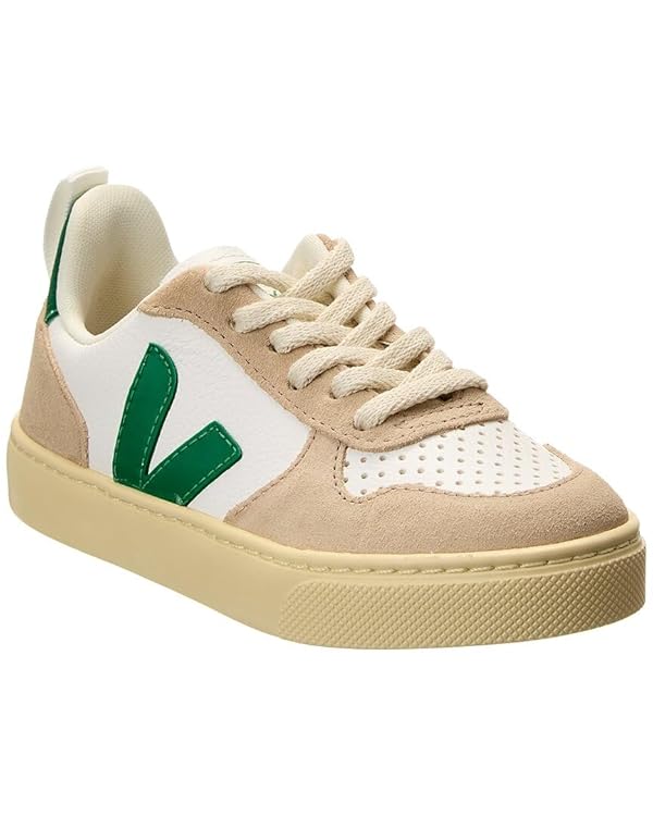 Veja Small V-10 Leather Sneaker, 31, White