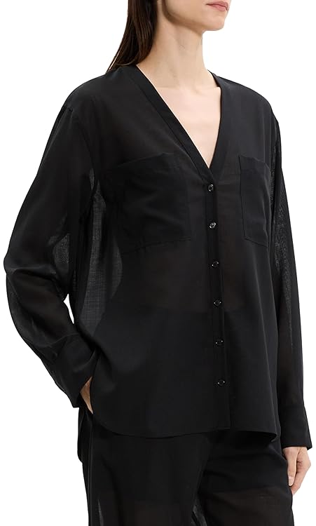 Theory Women's Os Nc Pkt Shirt
