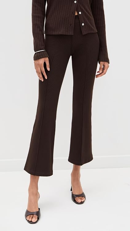 DONNI. Women's Rib Kick Flare Trousers
