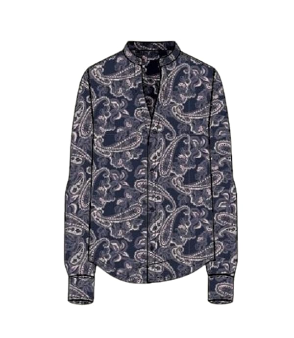 Splendid Womens Alessandra Silk Long Sleeve Button Up Shirt