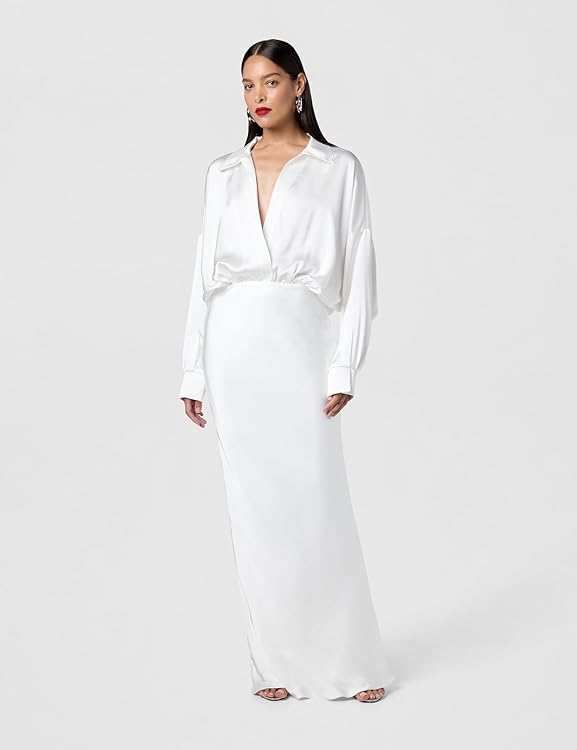 Norma Kamali Women's Super Oversized Boyfriend Nk Shirt Gown