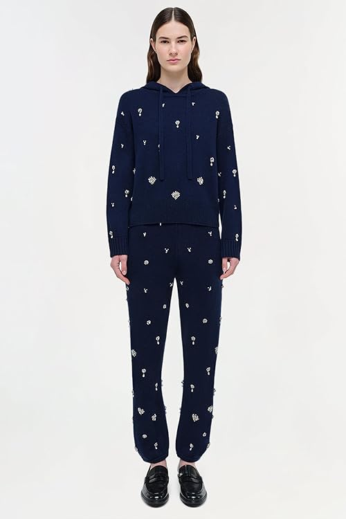 Karmen Embellished Cashmere Hoodie