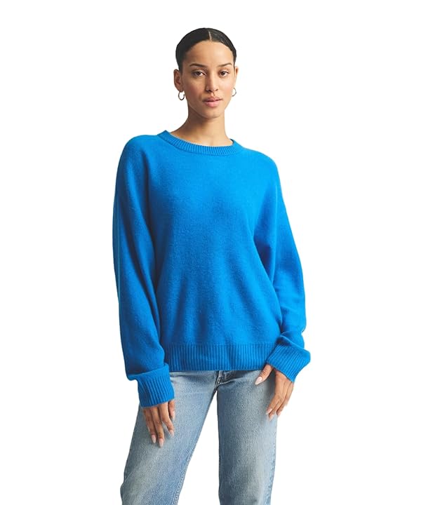 NAADAM Women's Lightweight Reversible Cashmere Crewneck Sweater