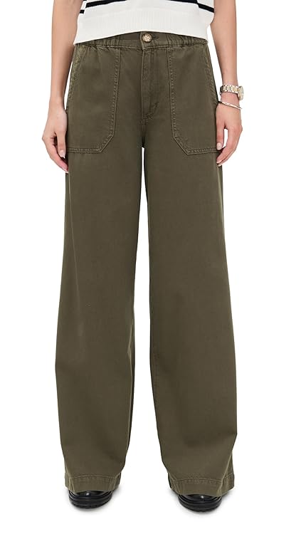 PAIGE Women's Rumi Pants Vintage Dark Chartreuse