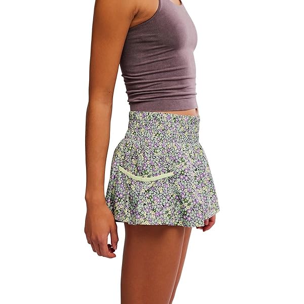 Free People Womens Get Your Flirt on Print Shorts