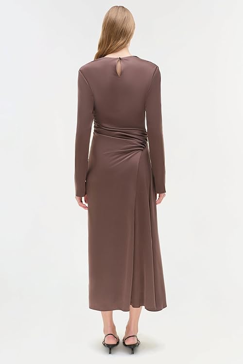 Odessa Satin Midi Dress