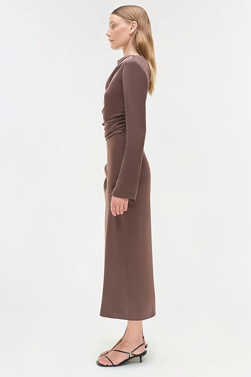 Odessa Satin Midi Dress