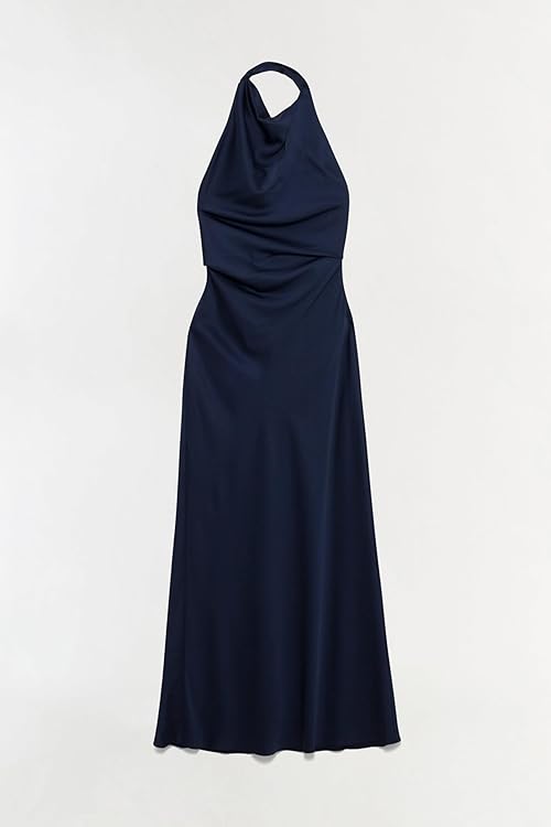 Reannon Draped Satin Gown