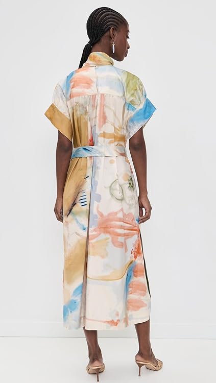 Ulla Johnson Women's Studio Short Sleeve Cotton Dress