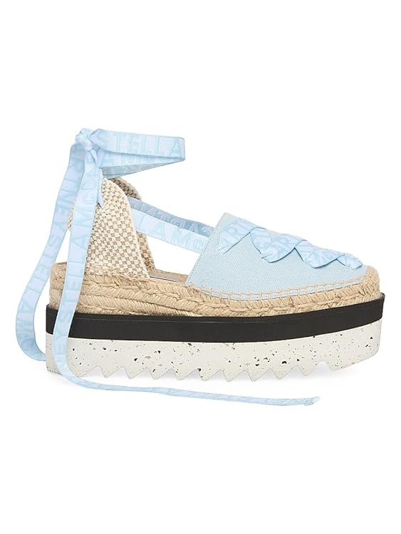Gaia Logo Canvas Platform Espadrilles