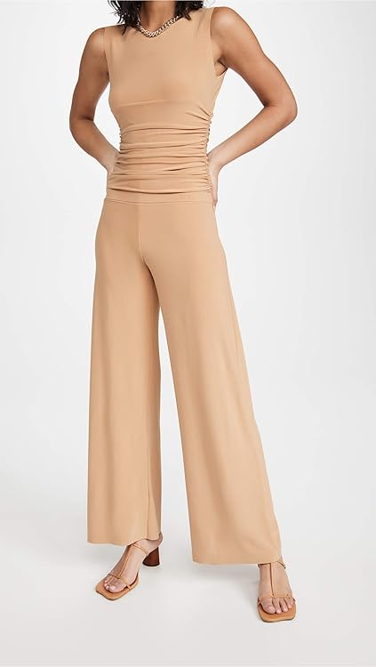 Norma Kamali Women's Kamali Kulture Shirred Waist Jumpsuit