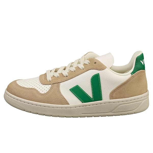 VEJA Women V-10 Extra White/Emeraude/Sahara EU 37 (US Women's 6) Medium