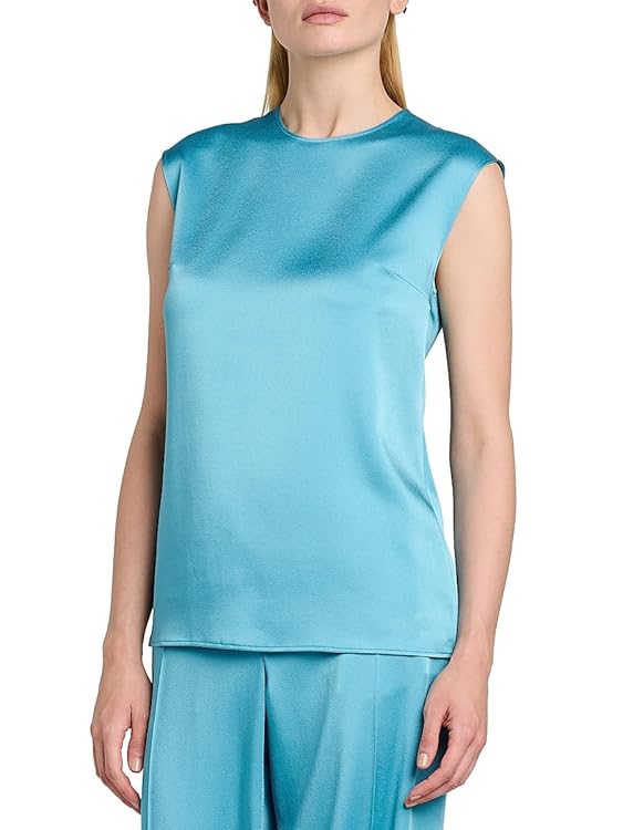 Satin Sleeveless Top