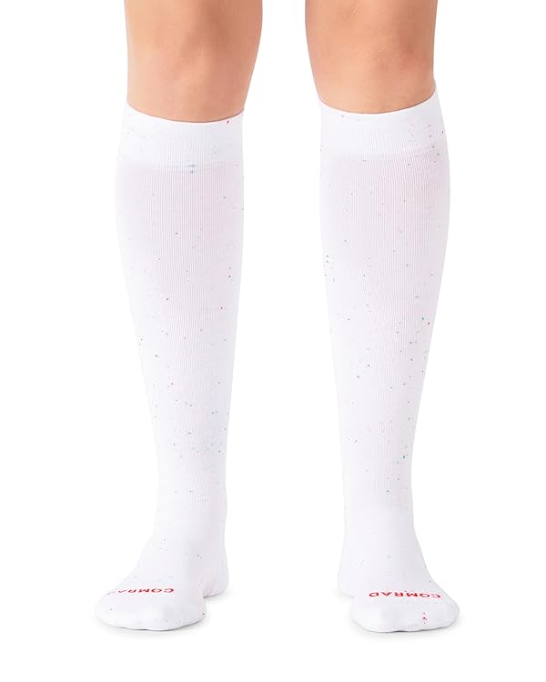 Comrad Premium Cotton Knee High Socks - 15-20mmHg Graduated Compression Socks - Soft & Breathable, Unisex