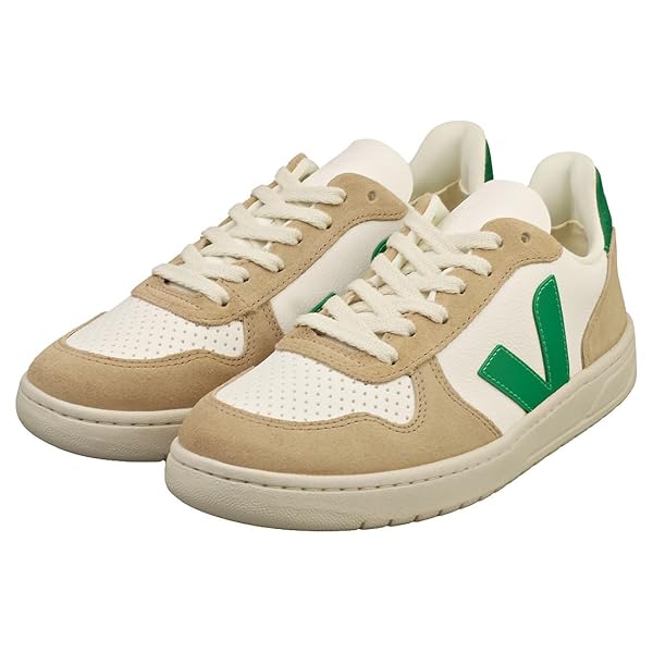 VEJA Women V-10 Extra White/Emeraude/Sahara EU 37 (US Women's 6) Medium