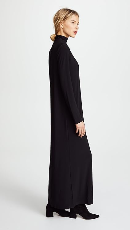 Norma Kamali Women's Long Sleeve Turtleneck Gown