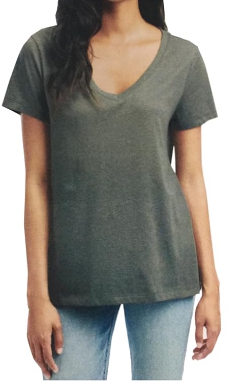 Splendid Women's Loose Fit V Neck Tee