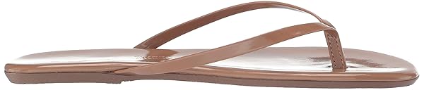 TKEES Foundation Gloss - Flats for Women - Cowhide Leather Upper - Cushioned Leather Footbed - Rubber Outsole Beach Bum 11 B - Medium