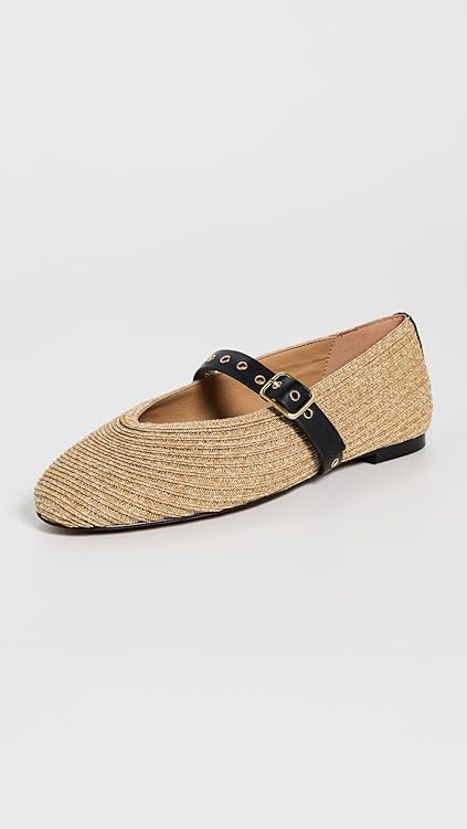Madewell Womens Hera Mary Jane - Faux Raffia