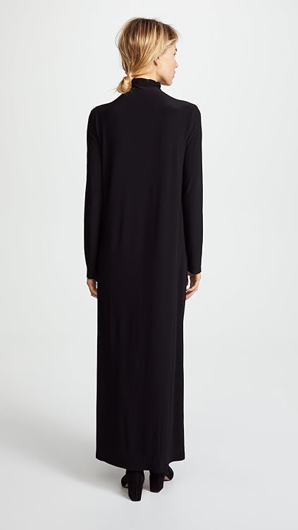 Norma Kamali Women's Long Sleeve Turtleneck Gown