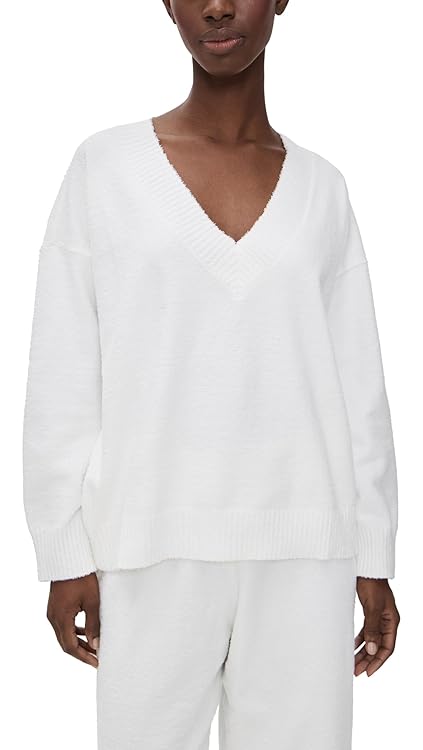 Eberjey Women's Recycled Boucle V Neck Sweater