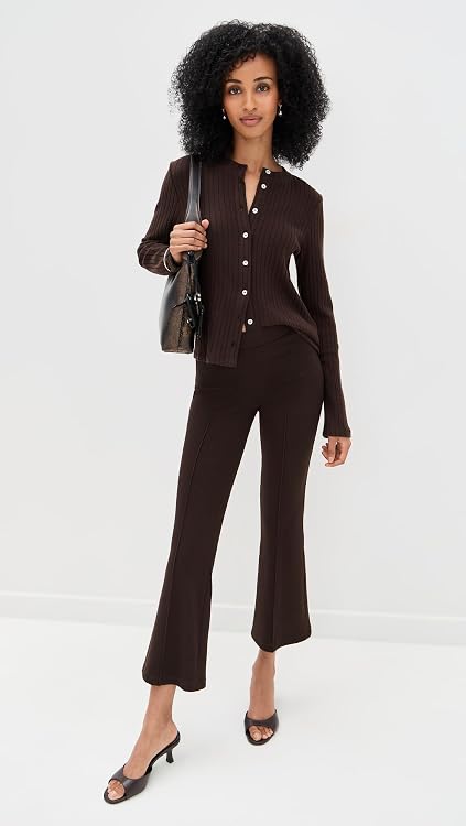 DONNI. Women's Rib Kick Flare Trousers