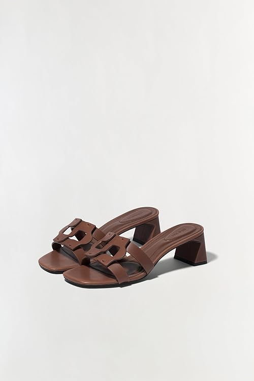 Monogram Block Heel Sandal