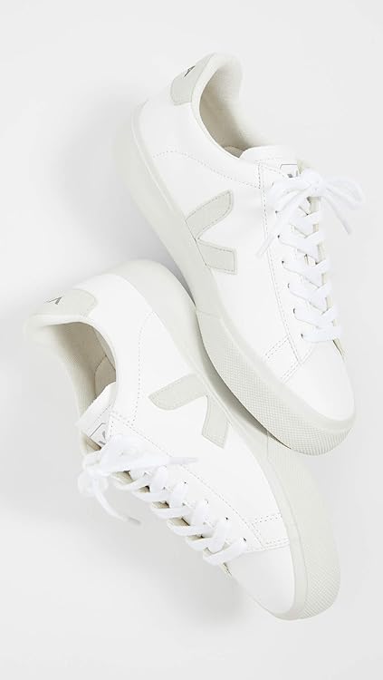 Veja Women's Campo Sneakers, White/Natural, 6 Medium US