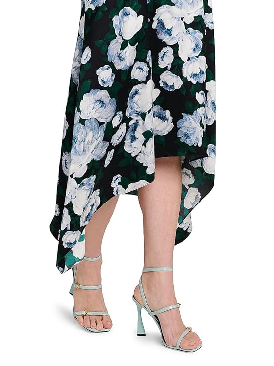 Bunch Of Roses Handkerchief Midi-Skirt