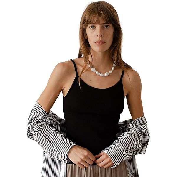 DONNI. Women's The Rib Spaghetti Tank