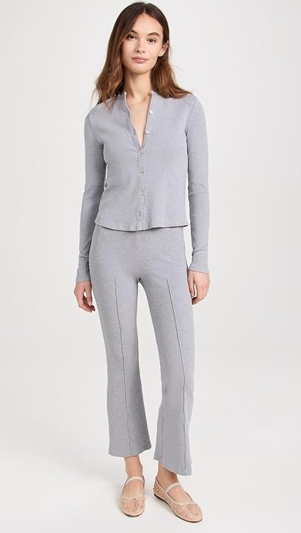 DONNI. Women's Rib Kick Flare Trousers