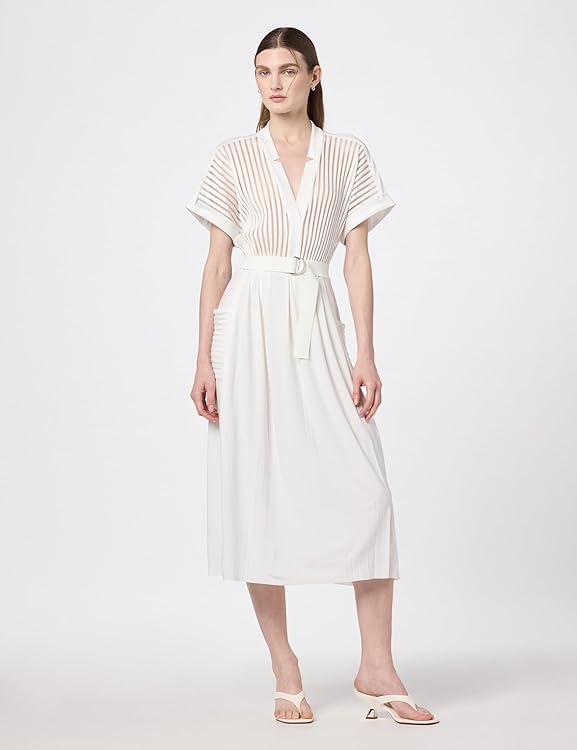 Norma Kamali Geralyn Short Sleeve Dress to Midcalf