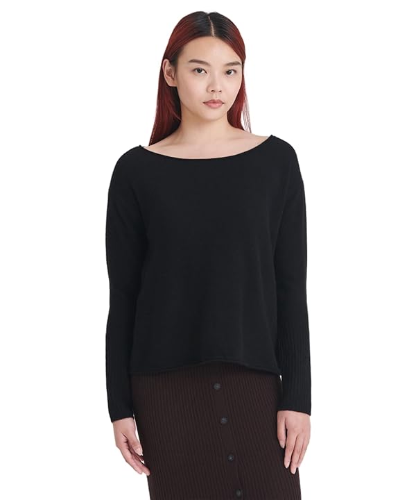 NAADAM Womens Cashmere Boatneck Sweater