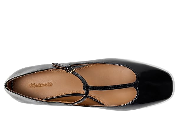 Madewell womens The Mylie T-strap Flat in Leather