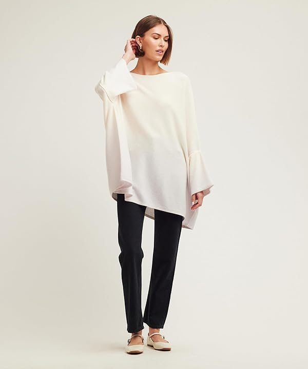 NAADAM Women's Ombre Poncho Sweater