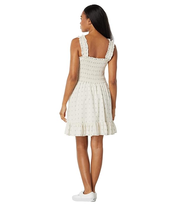 Madewell Lucie Smocked Tank Mini Dress in Textural Clipdot