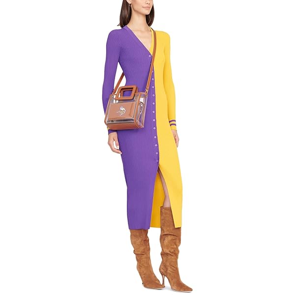 STAUD Women's Minnesota Vikings Clear Mini Shirley Bag