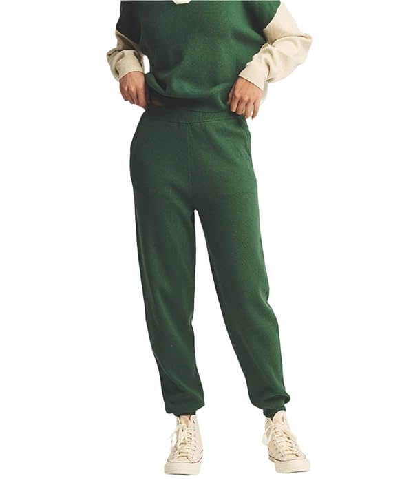 NAADAM Women's Cafe Cotton Cashmere Cropped Jogger