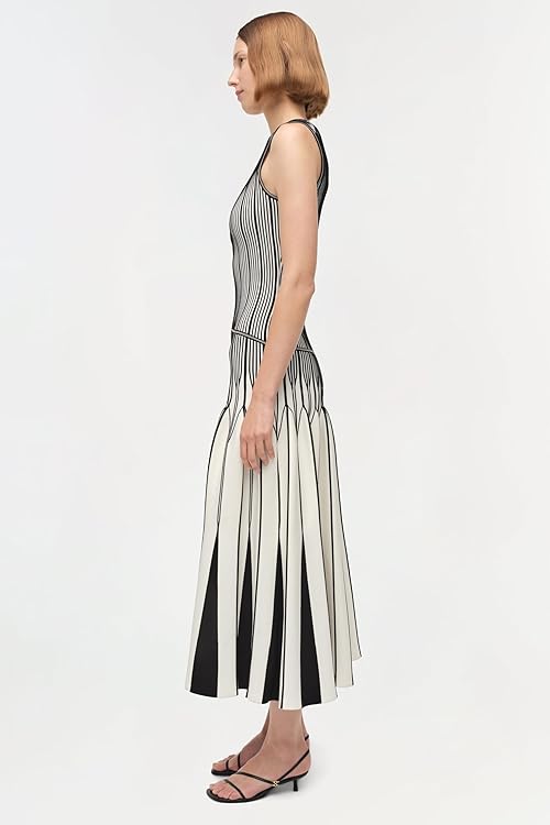 Oaklen Illusion Knit Midi Dress